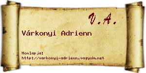Várkonyi Adrienn névjegykártya